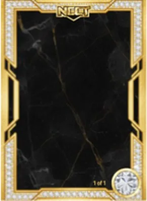 Bling collector card frame for photo booth prints