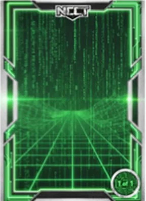 Matrix collector card frame for photo booth prints
