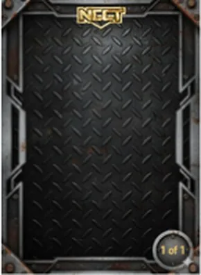 Steel collector card frame for photo booth prints